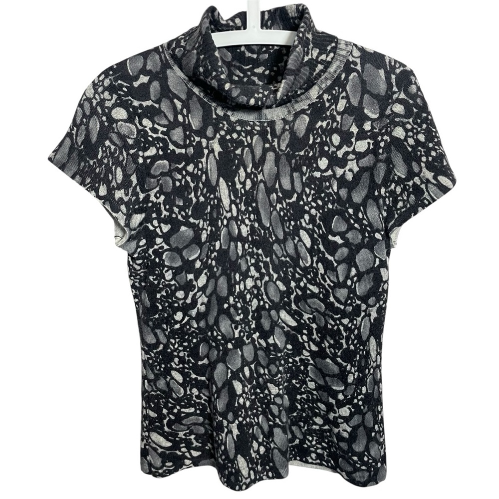 Willi Smith 100% Cashmere short sleeve cowl neck sweater
